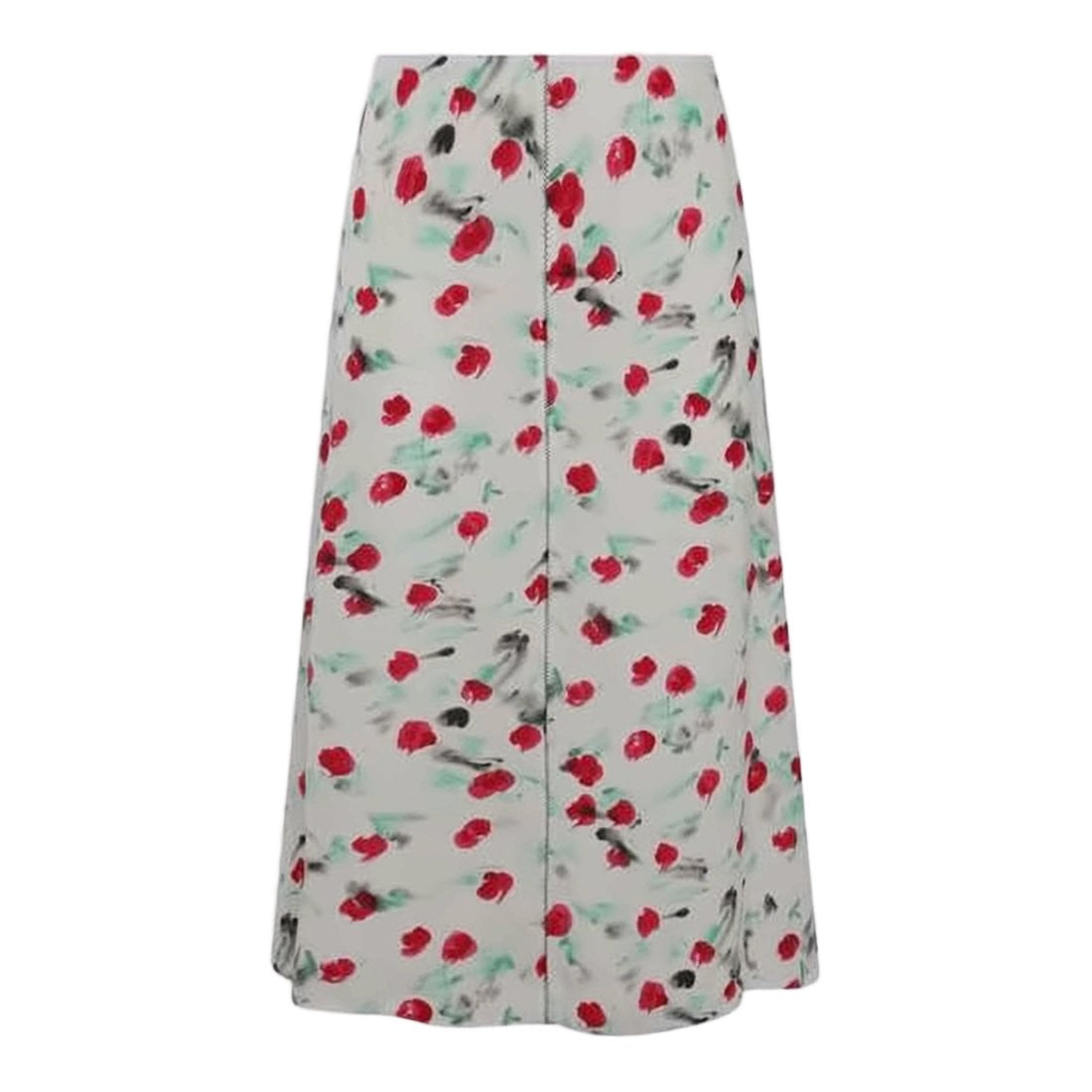 Marni Flowing Midi Skirt With Artistic Floral Print