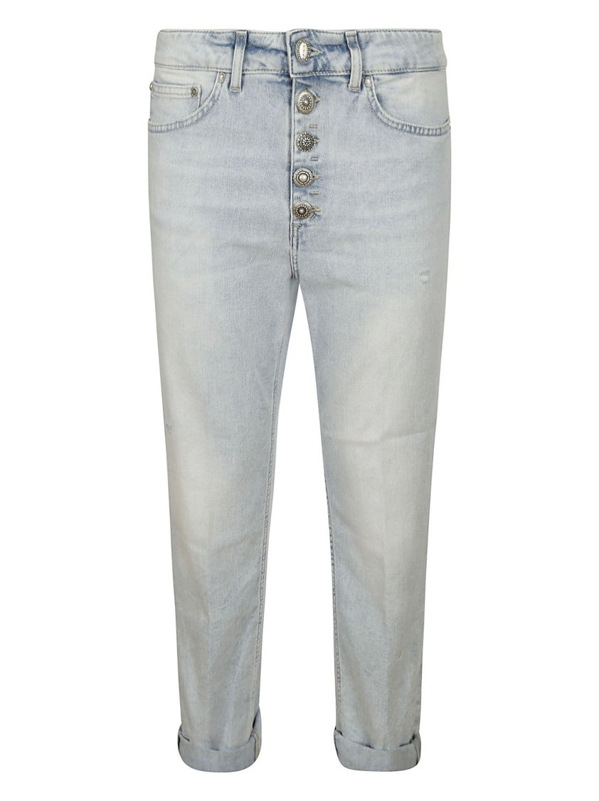 Dondup Koons Gioiello Light Blue Cotton Trousers