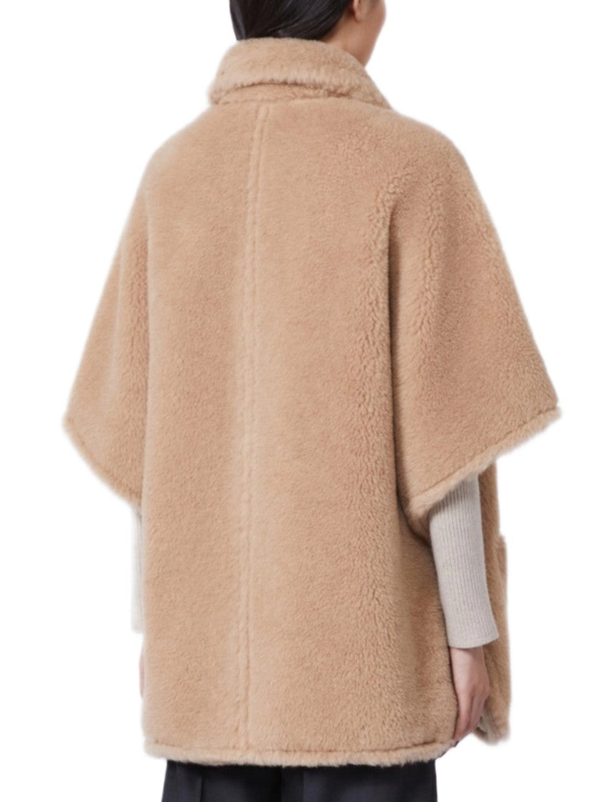 Max Mara Plush Teddy Bear Jacket With Double-Breasted Closure