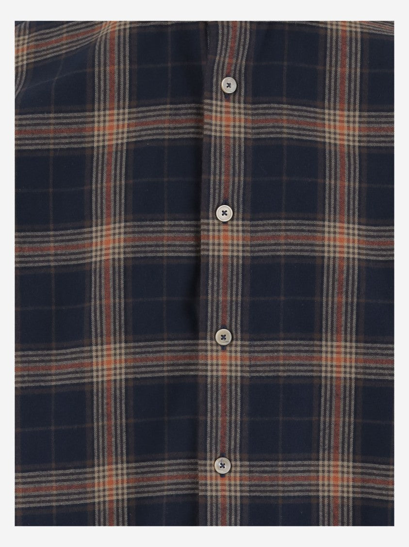 Gherardi Cotton Shirt With Check Pattern