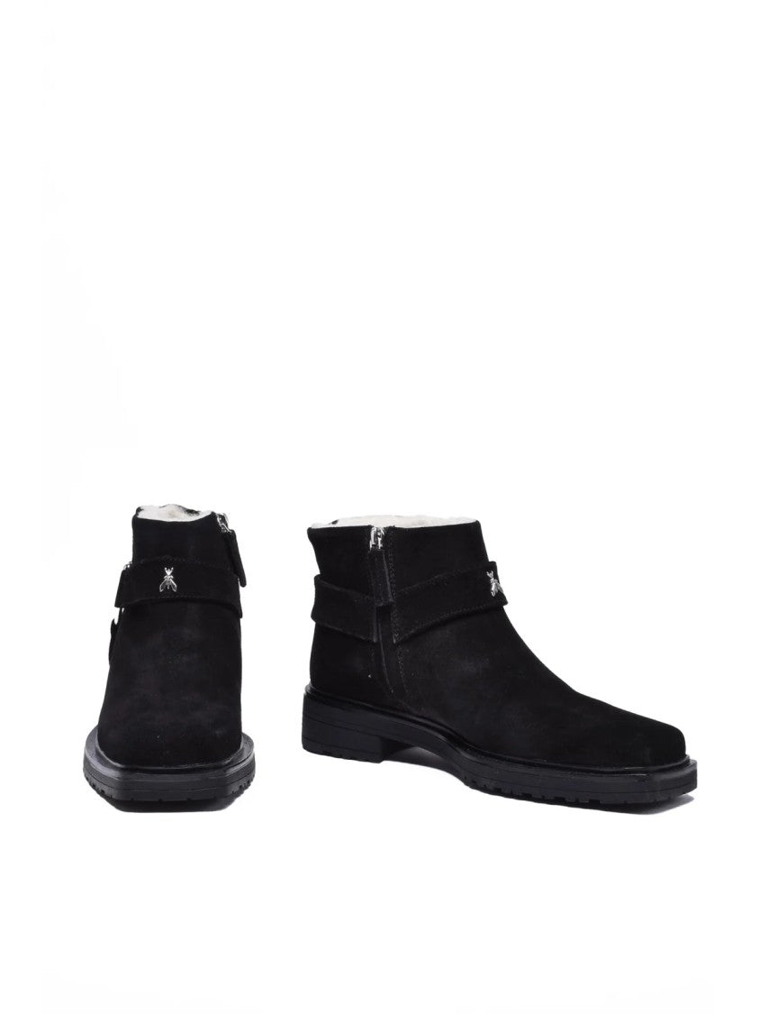 Patrizia Pepe Black Suede Rubber Women's Suede Chukka Boot