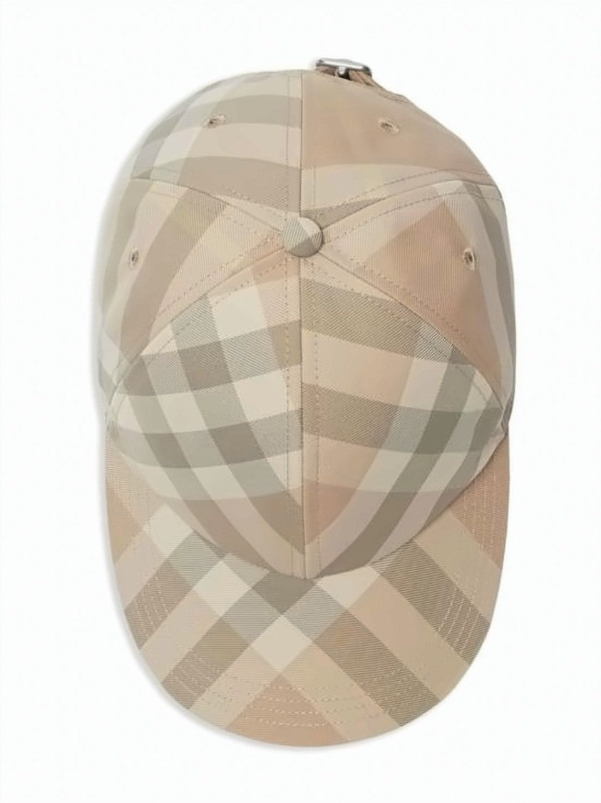 Burberry Burberry Checkered Baseball Cap With Curved Brim