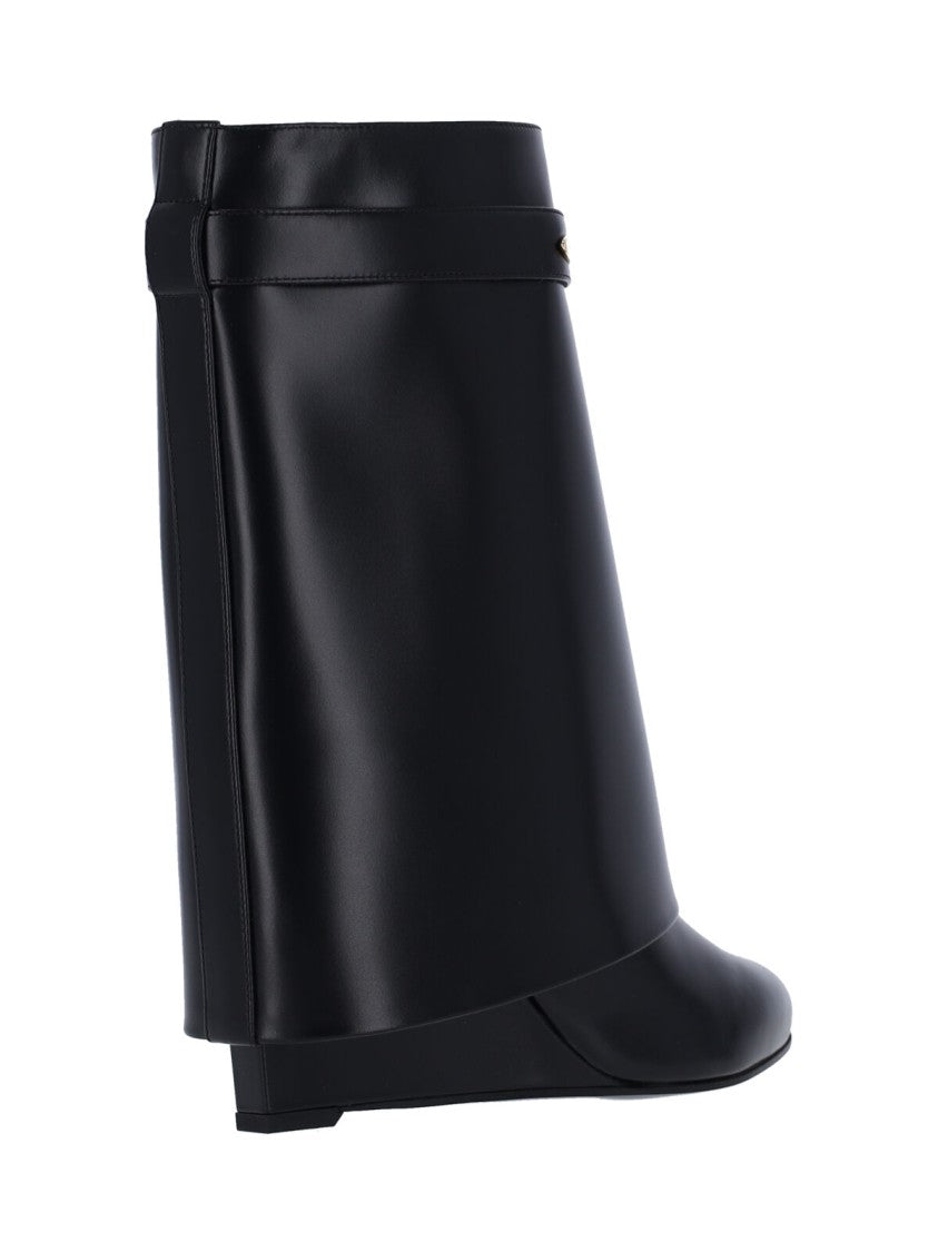 Givenchy Pointed Toe Ankle Boots With Wrapped Design