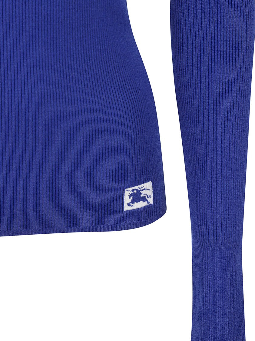 Burberry Fitted High Neck Sweater