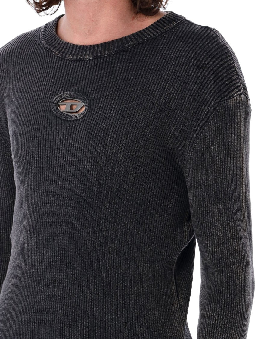 Diesel Black K-Darin-D Distressed Jumper