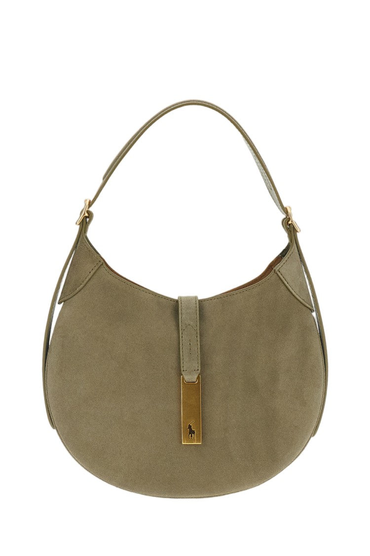 Polo Ralph Lauren Light Olive Green Polo Id Small Shoulder Bag