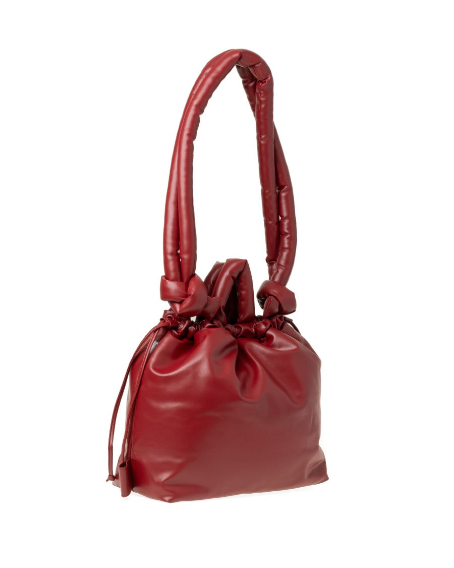 Olend Red Shoulder Bag With Water-Resistant Finish