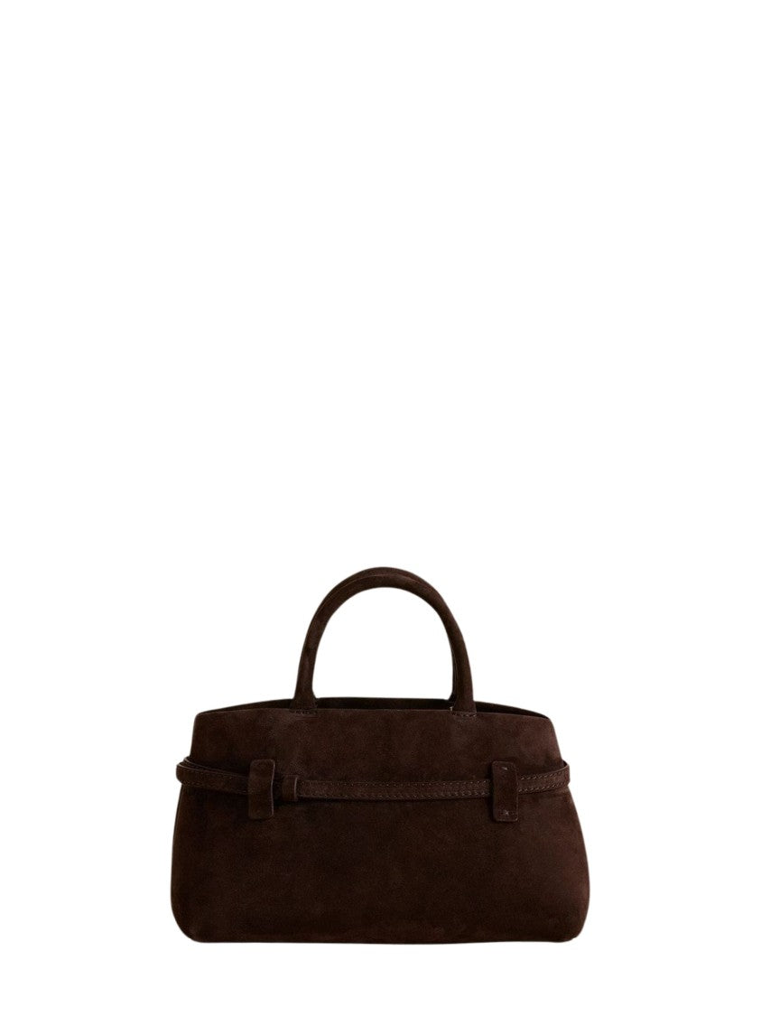 Manu Atelier Brown Le Cambon 25 Suede Shoulder Bag