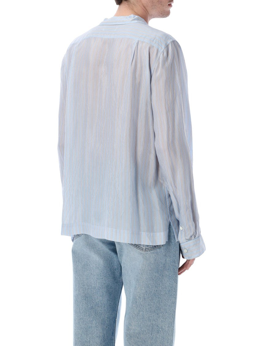 Dries Van Noten Striped Cupro Shirt