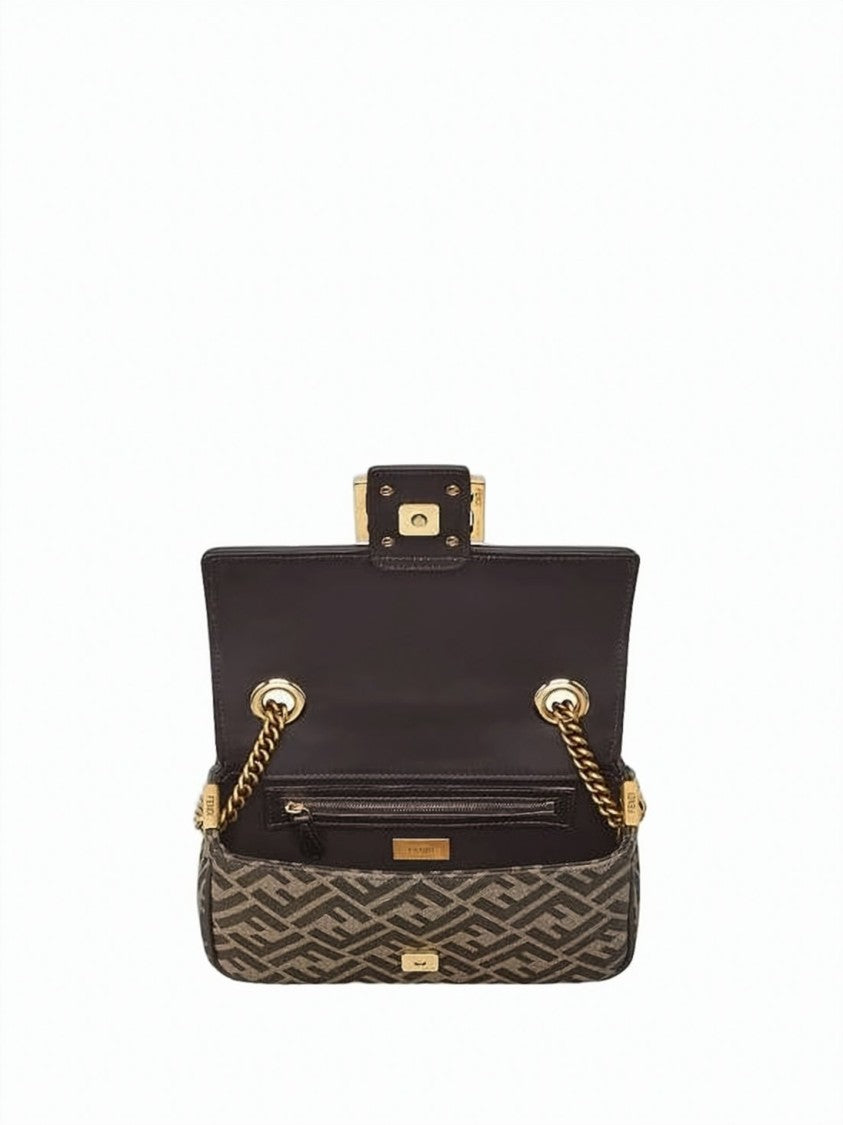 Fendi Signature Monogram Calf Leather Tote Bag