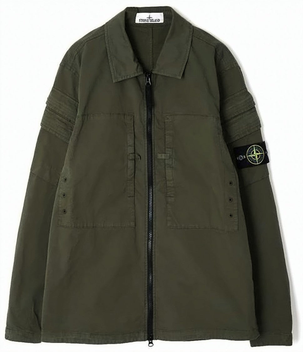 Stone Island Relaxed Fit Green Jacket