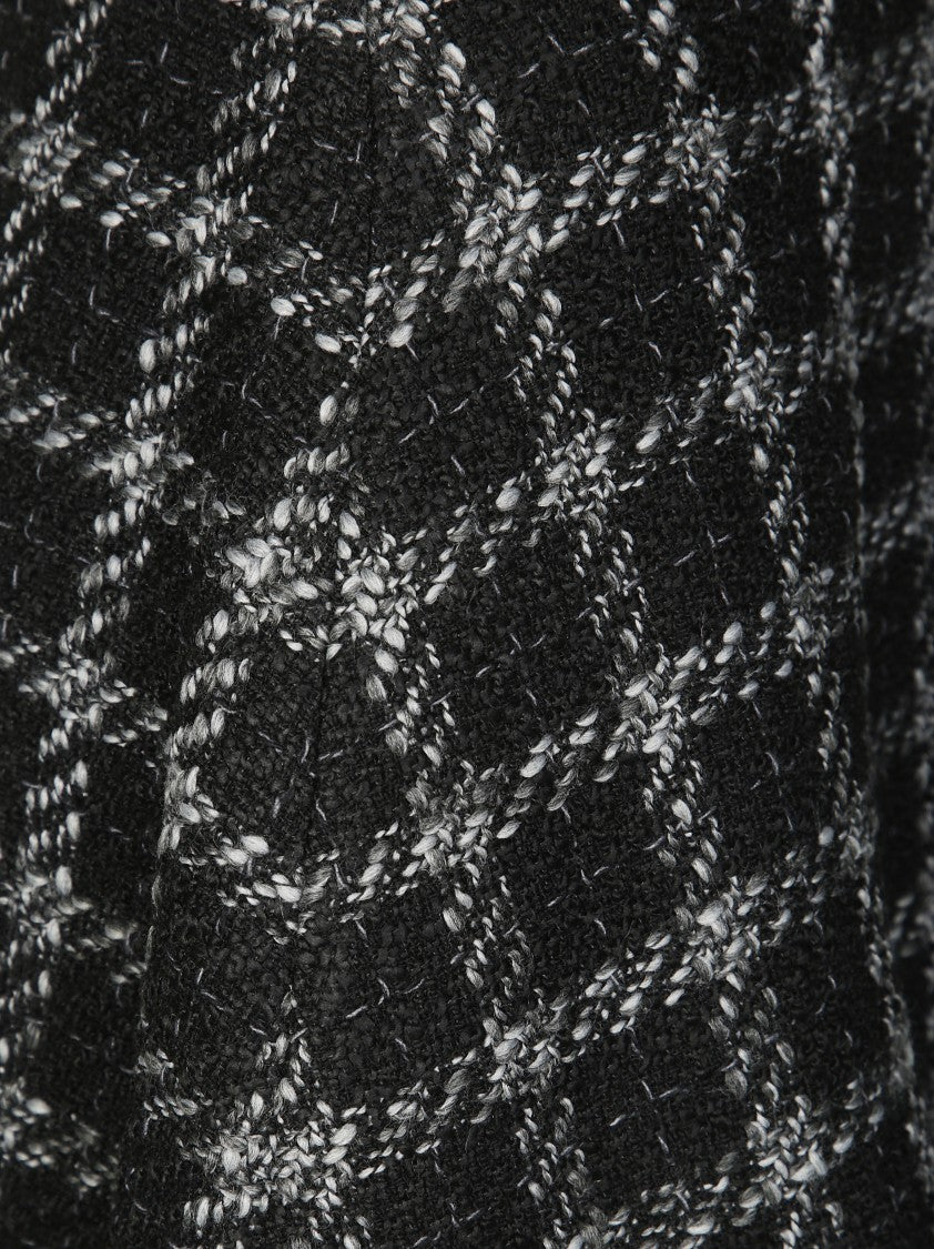 Diesel Knee-Length Denim Skirt With Button Closure And Raw Hem