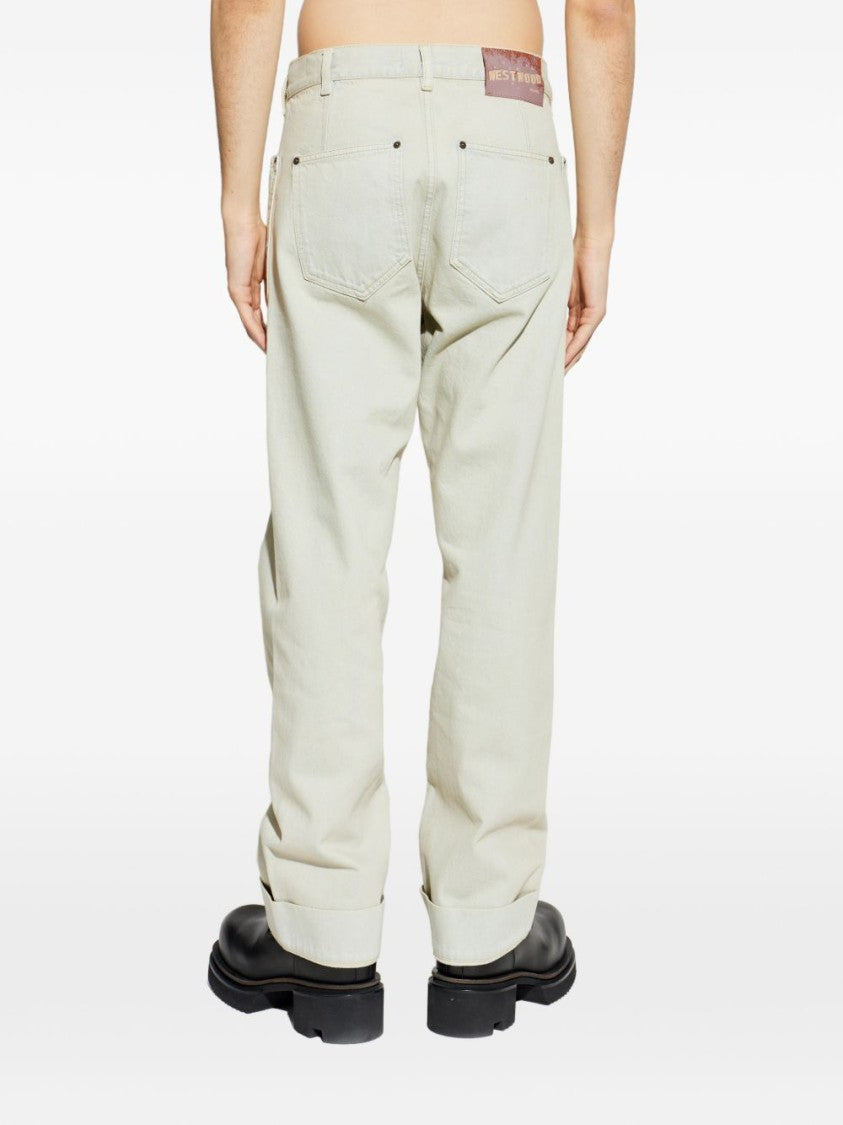 Vivienne Westwood Light Blue Cotton Patch Pocket Jeans