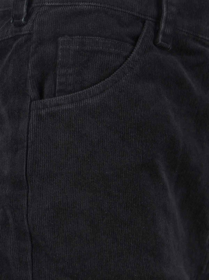 Nili Lotan High Waist Flared Trousers With Textured Fabric