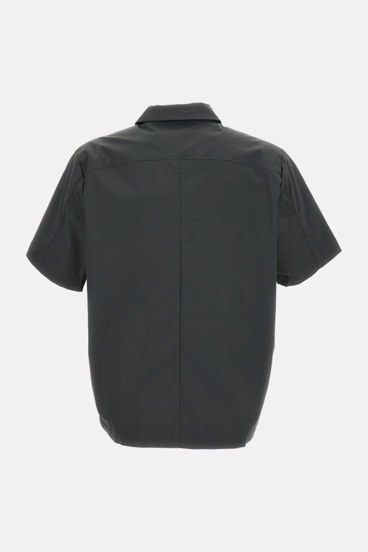 Pas Normal Studios Off-Race Gray Nylon Short-Sleeve Shirt