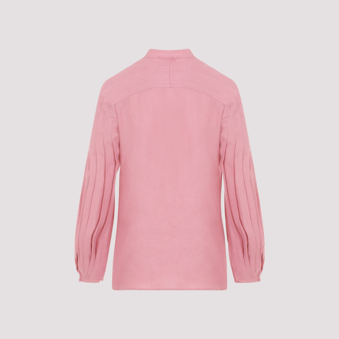 Gabriela Hearst Laetitia Pink Linen Blouse