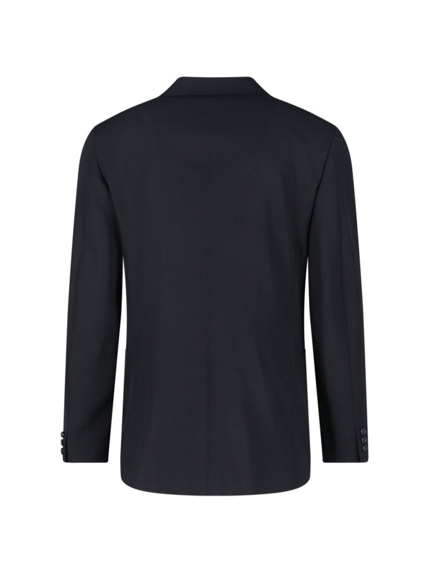 Comme Des Garçons Structured Black Jacket With Minimalist Aesthetic