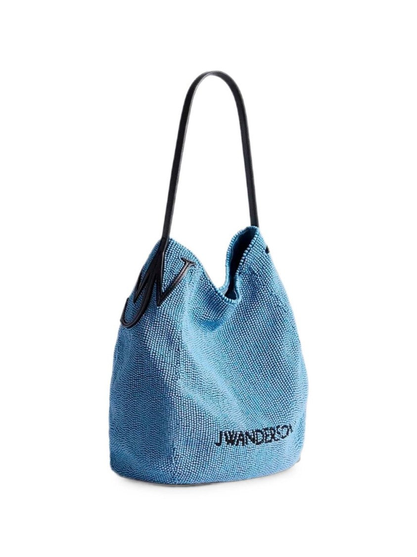 J. W. Anderson Textured Beaded Medium Shoulder Bag