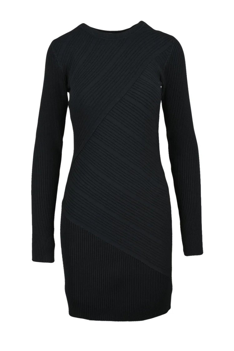 Mo5ch1no Jeans Short Jersey Dress - Black
