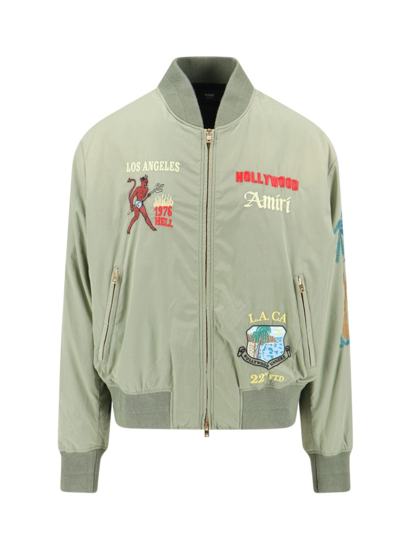 Amiri Embroidered Casual Jacket With Colorful Patches