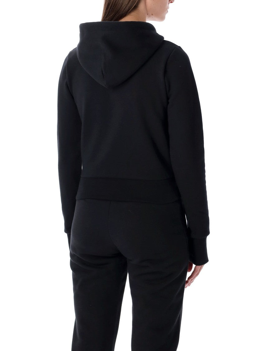 Coperni Fitted Zip-Up Grey Organic Cotton Hoodie