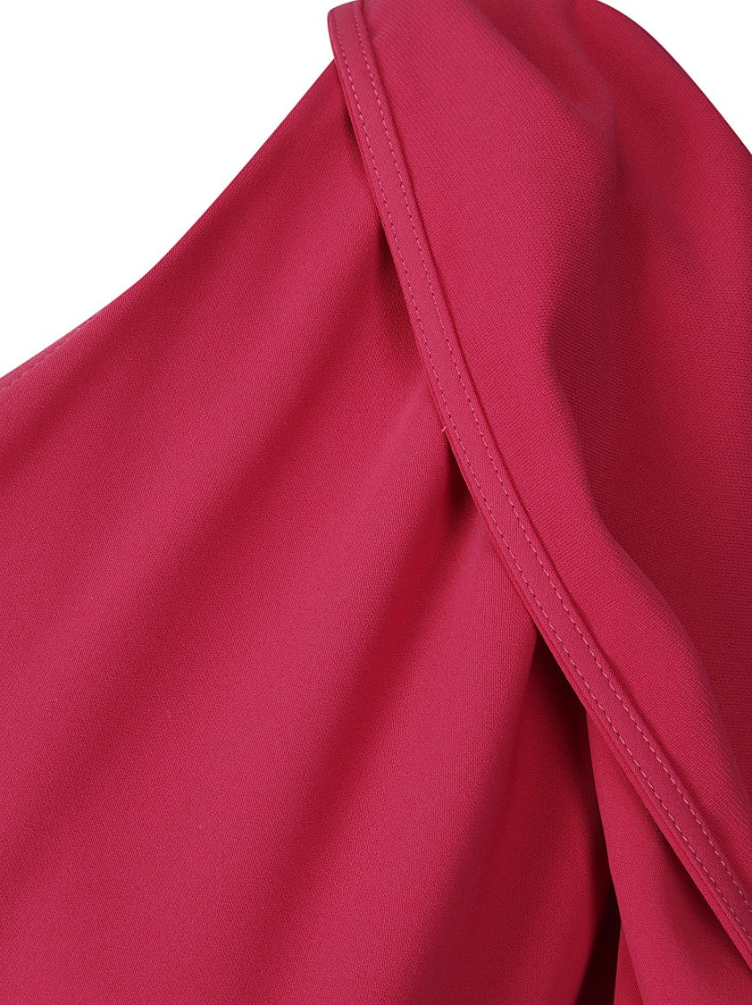 P.A.R.O.S.H. One-Shoulder Crossover Maxi Dress With Side Slit