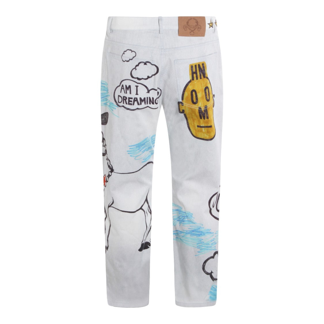 Moschino White Cotton Jeans