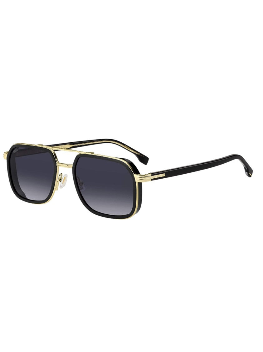 Hugo Boss Bold Square-Frame Hugo Boss Sunglasses With Gold Accents