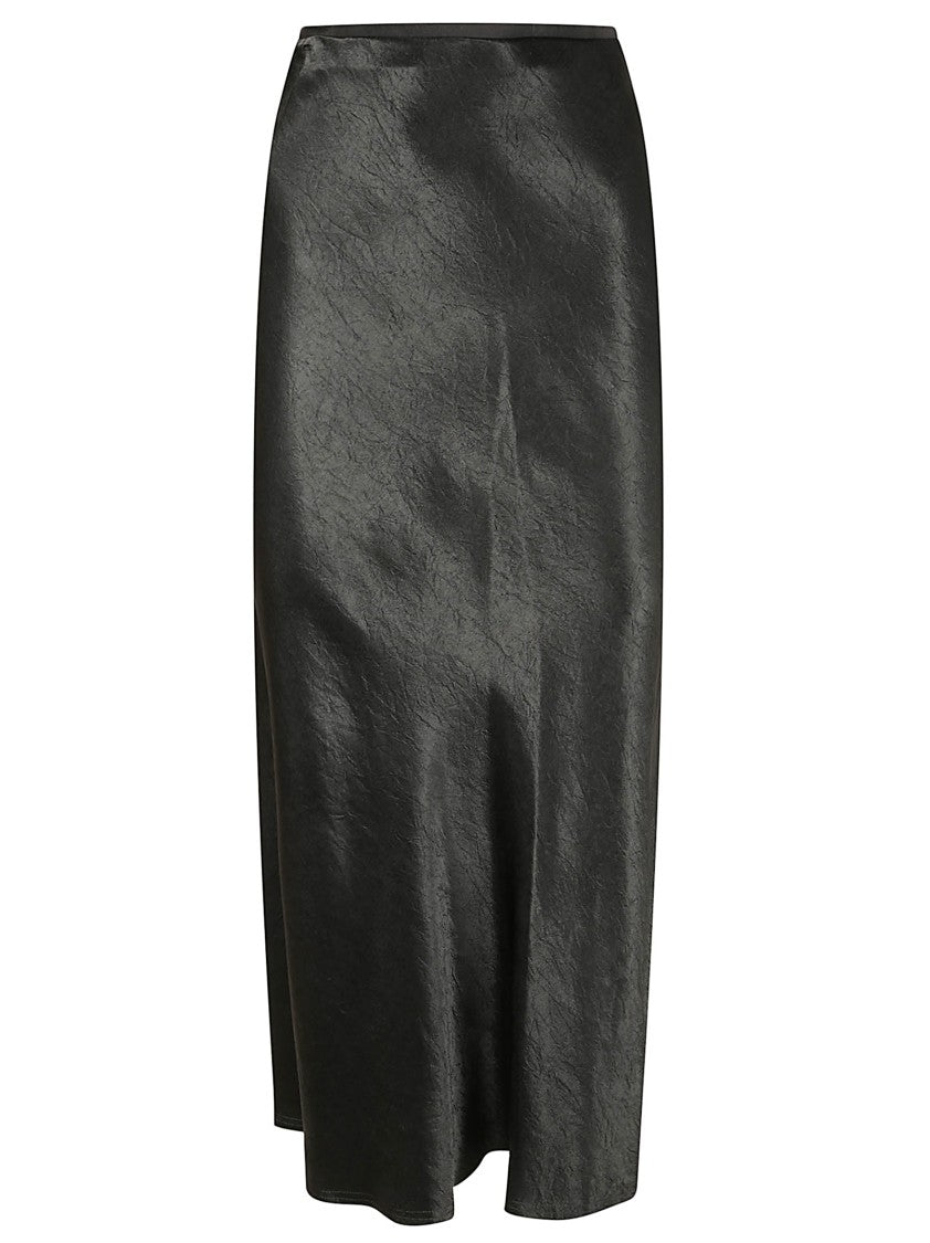 Maison Margiela Black Midi Skirt With Fitted Waist