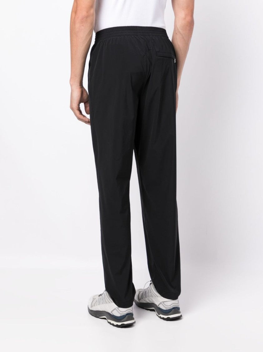 True Tribe Elasticated-Waist Trousers With Logo Patch And Slim Cut