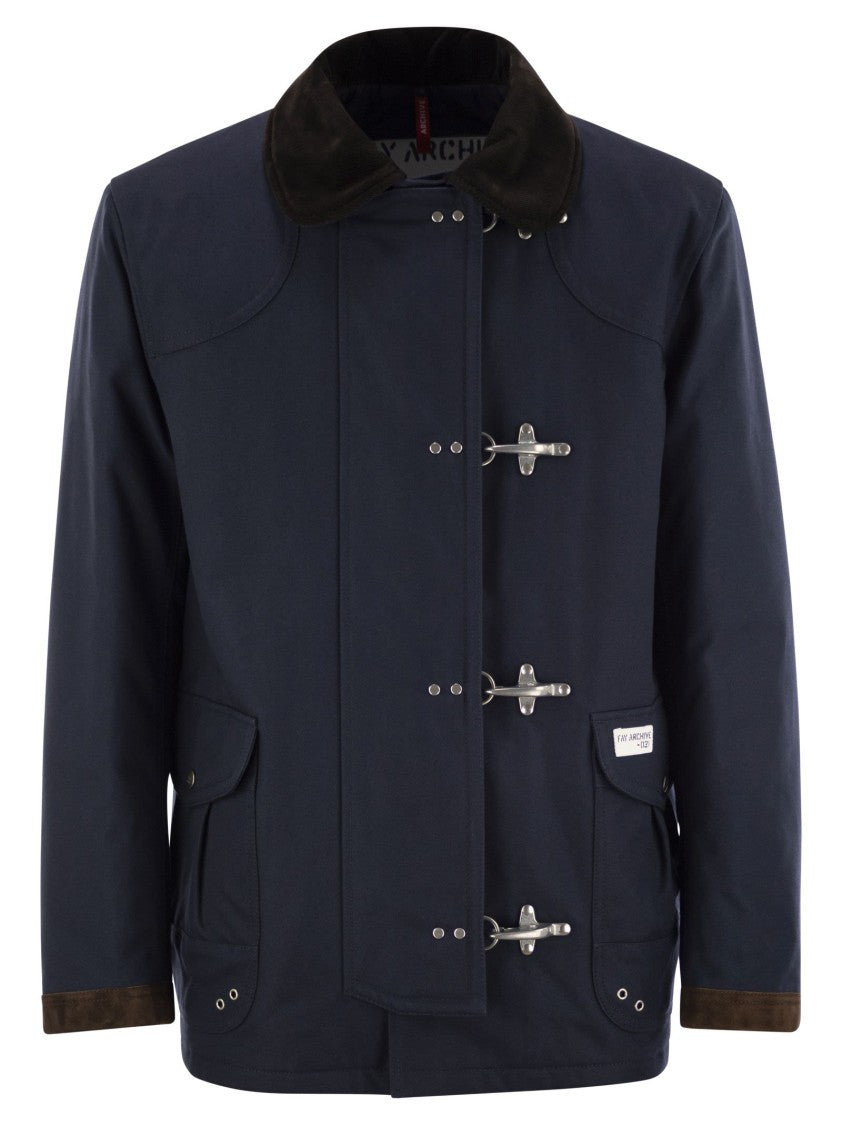 Fay 4 Canvas Hooks - Fay Archive Coat