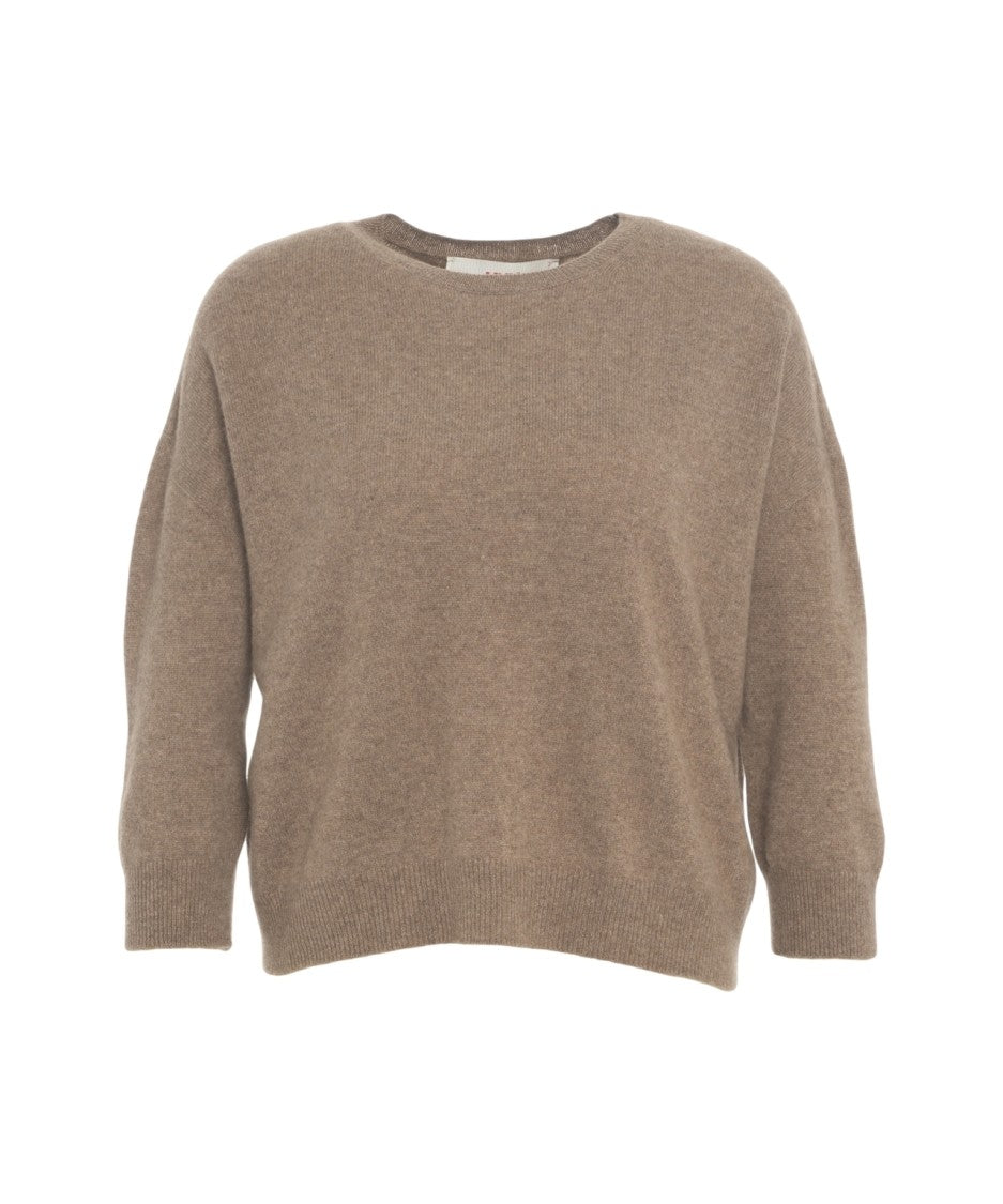 Mvm Cashmere Sweater With Classic Round Neckline