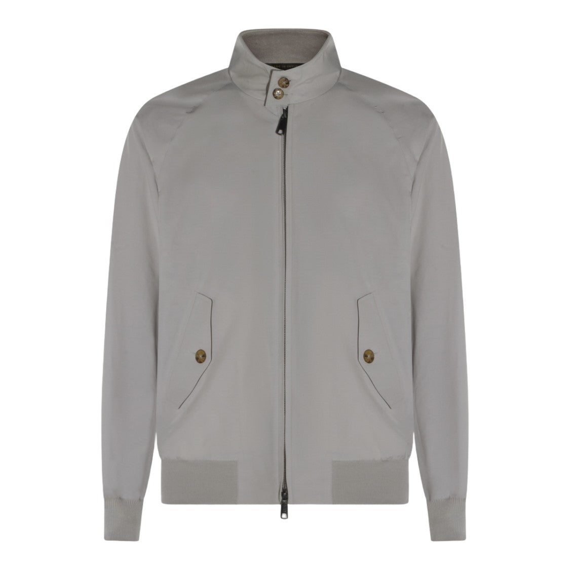 Baracuta Light Grey Jacket With High Collar