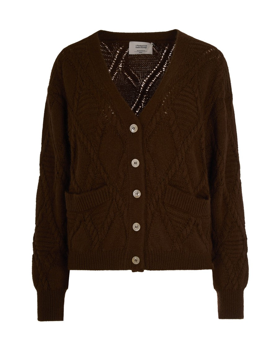 Max Mara Brown Bolero Cardigan