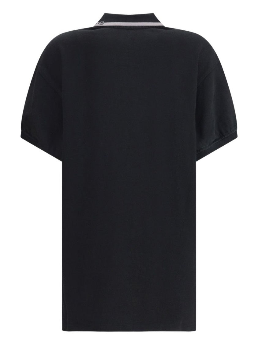 Alexander Wang Short-Sleeved Polo Shirt With Classic Collar
