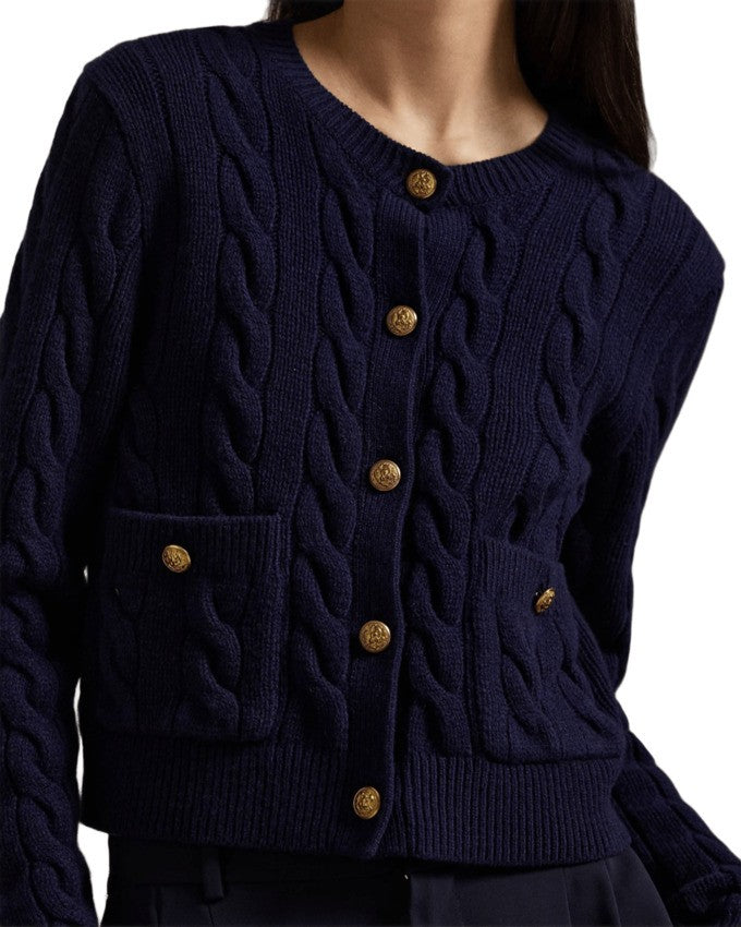 Polo Ralph Lauren Cropped Knit Cardigan
