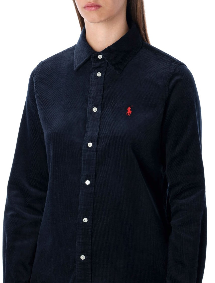 Polo Ralph Lauren Stretch Cotton Velvet Slim Fit Shirt
