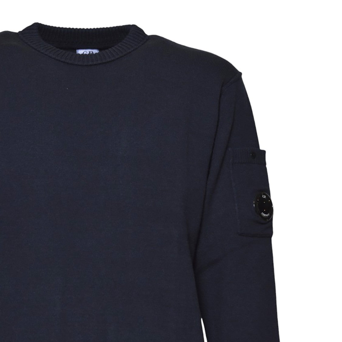 C.P. Company Crew Neck Sweater With Flap Pocket Detail