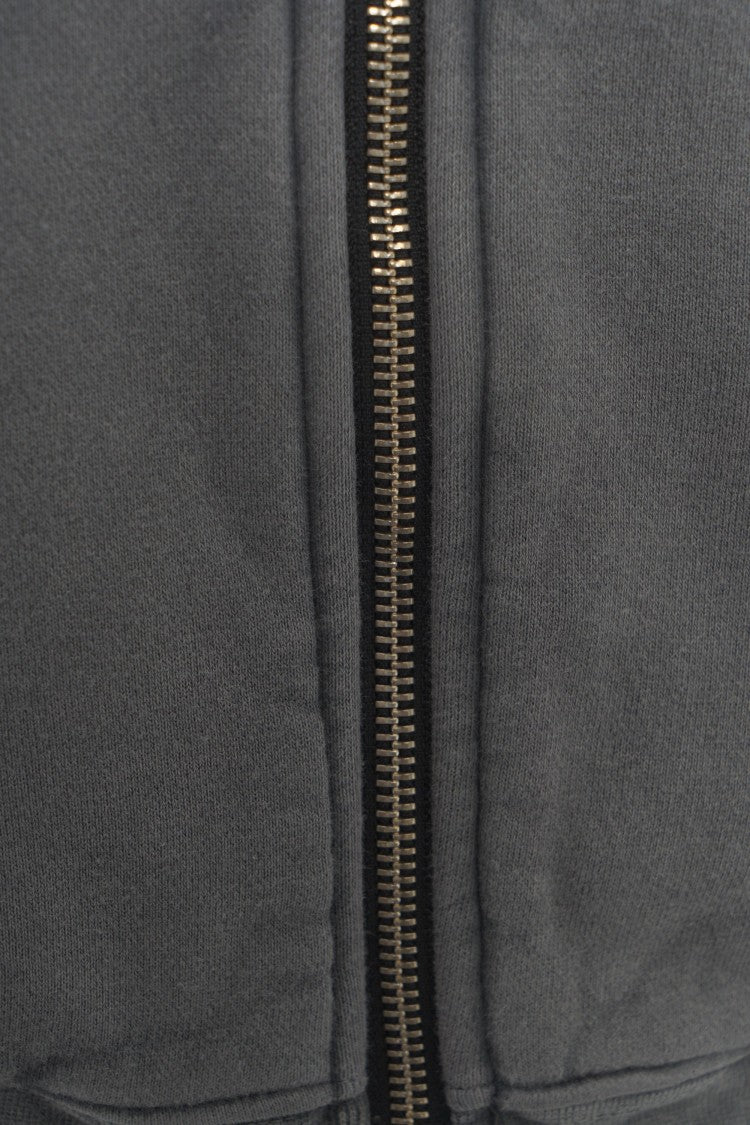 Thom Krom Cropped Hoodie With Adjustable Drawstring