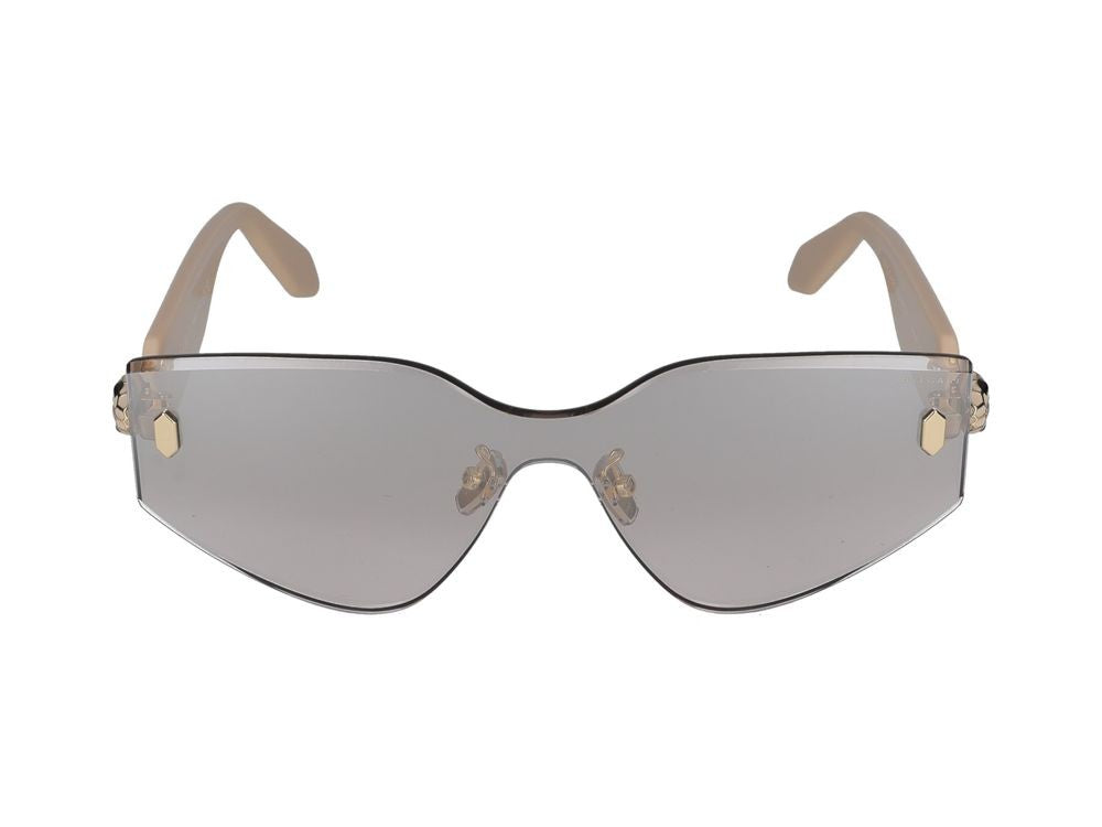 Bulgari Black Refined Minimalist Sunglasses