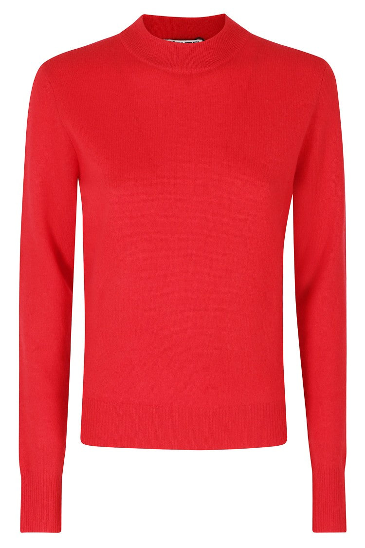 Essentiel Antwerp Red Kash Round Neck Cashmere Knit Sweater