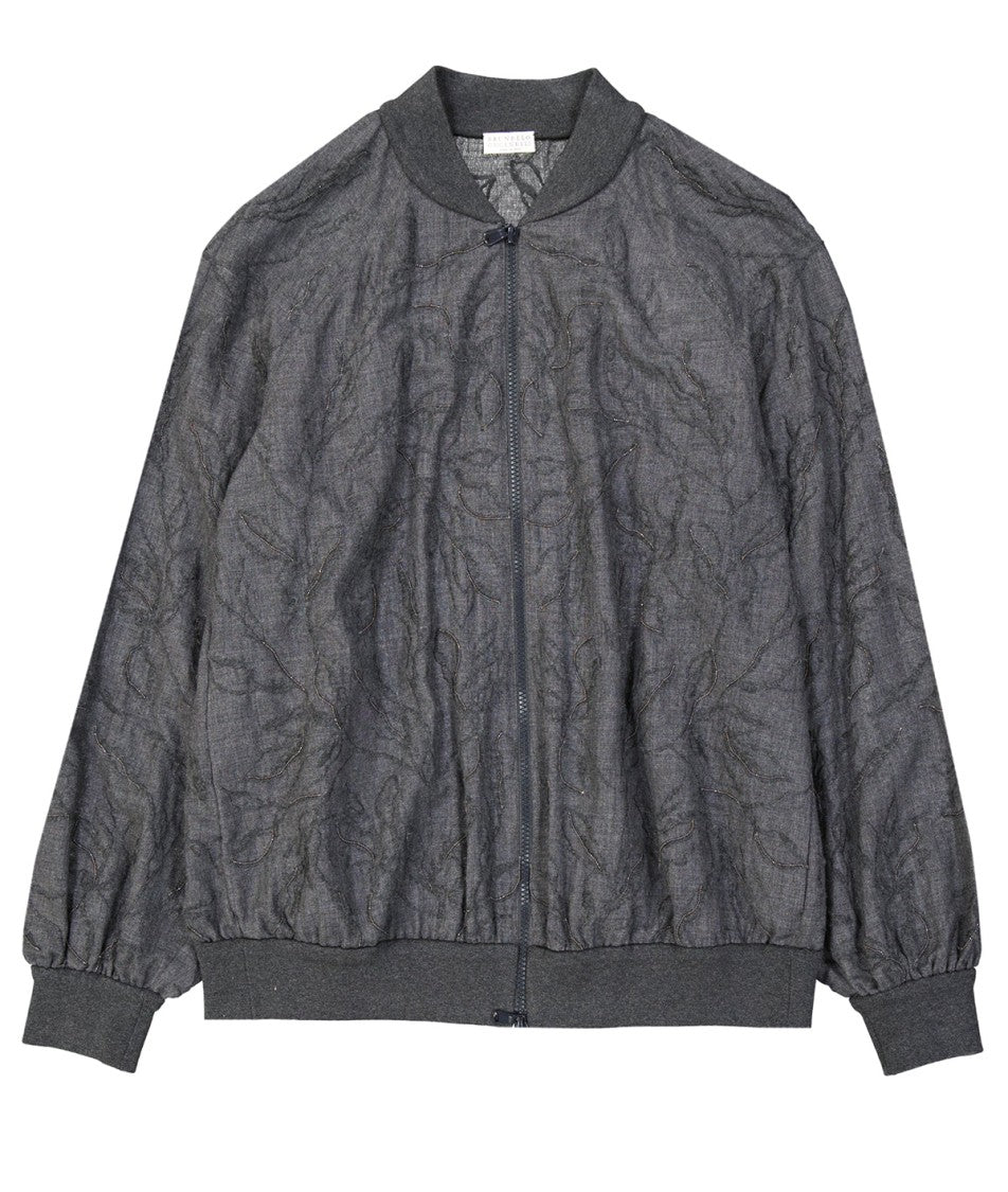 Brunello Cucinelli Grey Wool Jacket