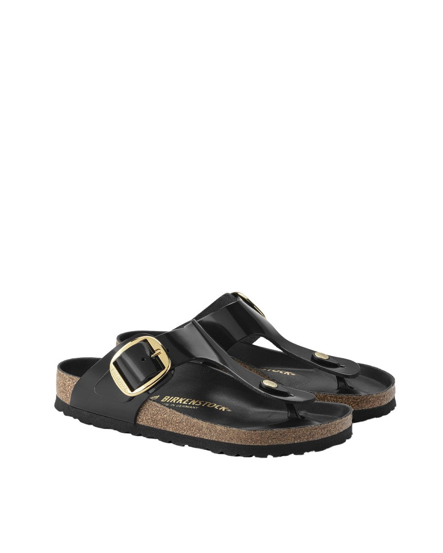 Birkenstock Black Gizeh Big Buckle Slide