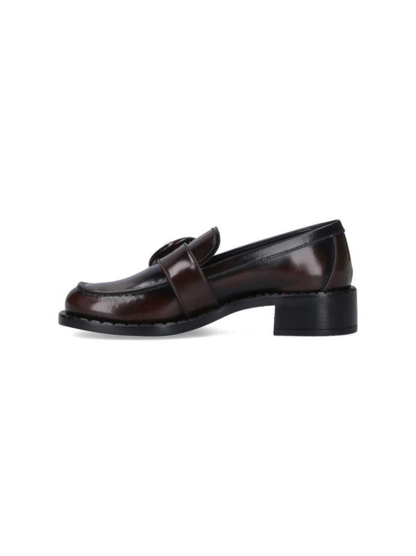 Prada Calfskin Loafers – Brown