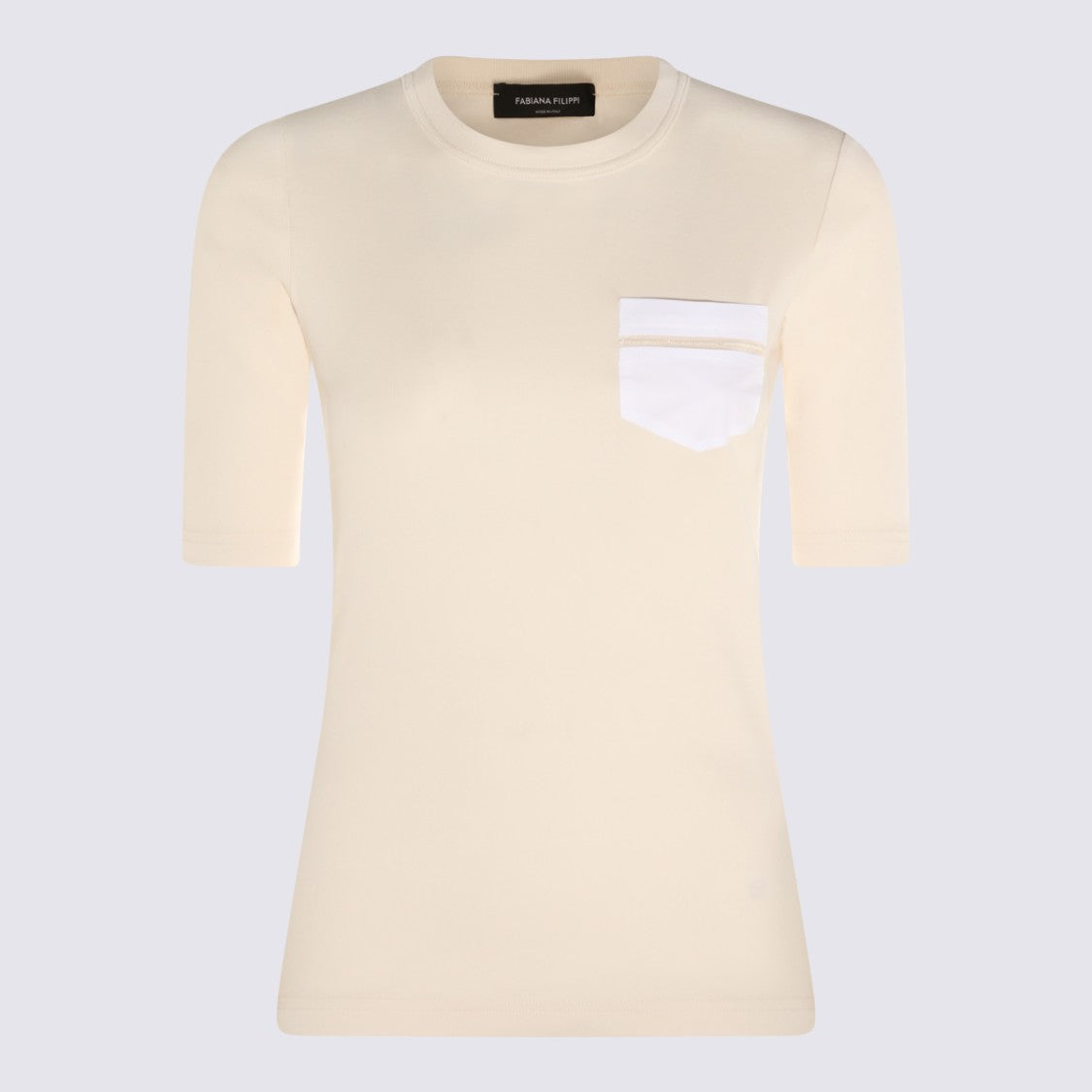 Fabiana Filippi White Cotton T-Shirt
