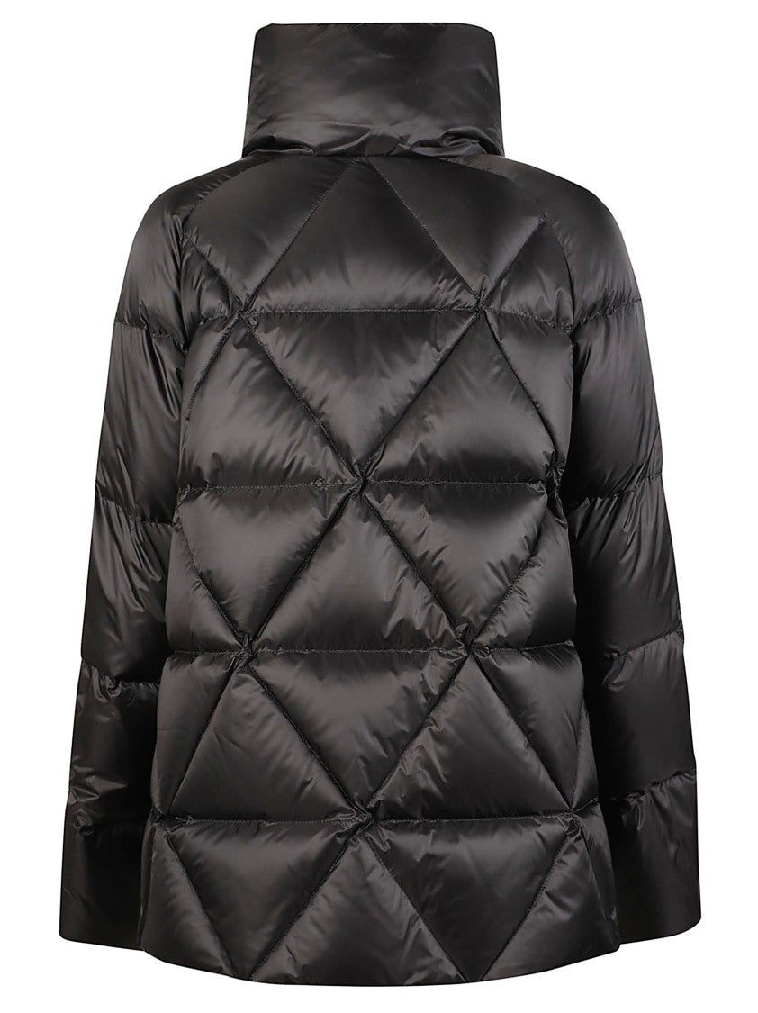 Fay Argyle Diamond-Quilted Down Cape