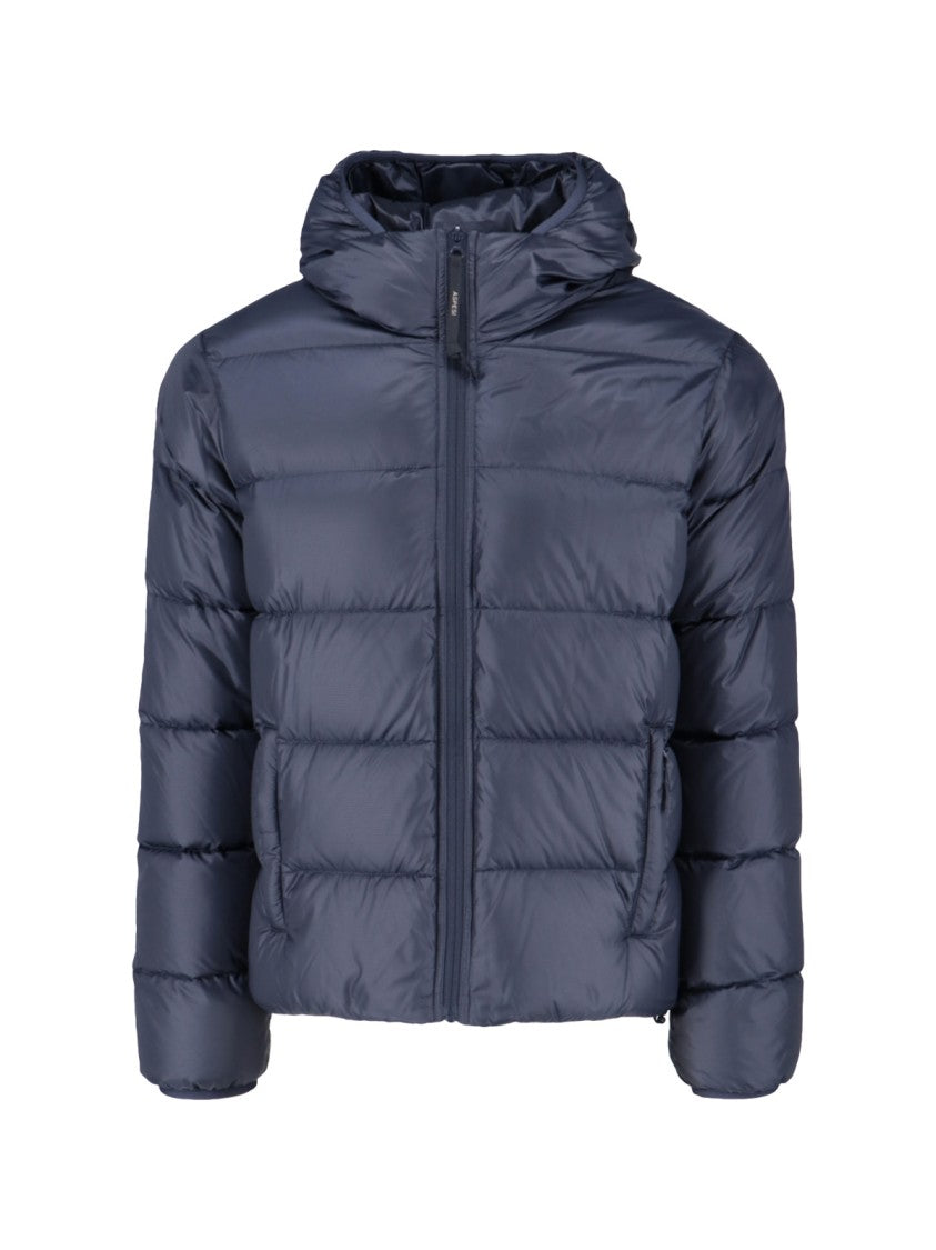 Aspesi Quilted Puffer Jacket – Navy