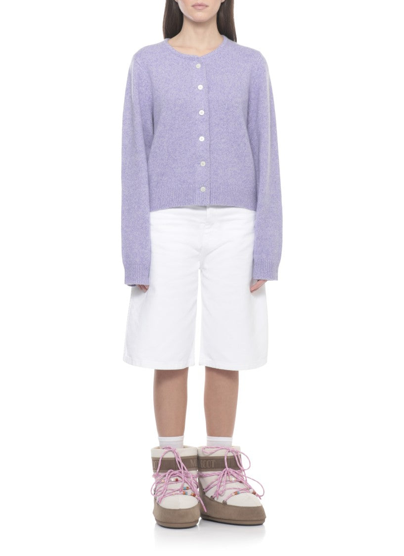 Guest In Residence Lilac Ava Cashmere-Silk Cardigan