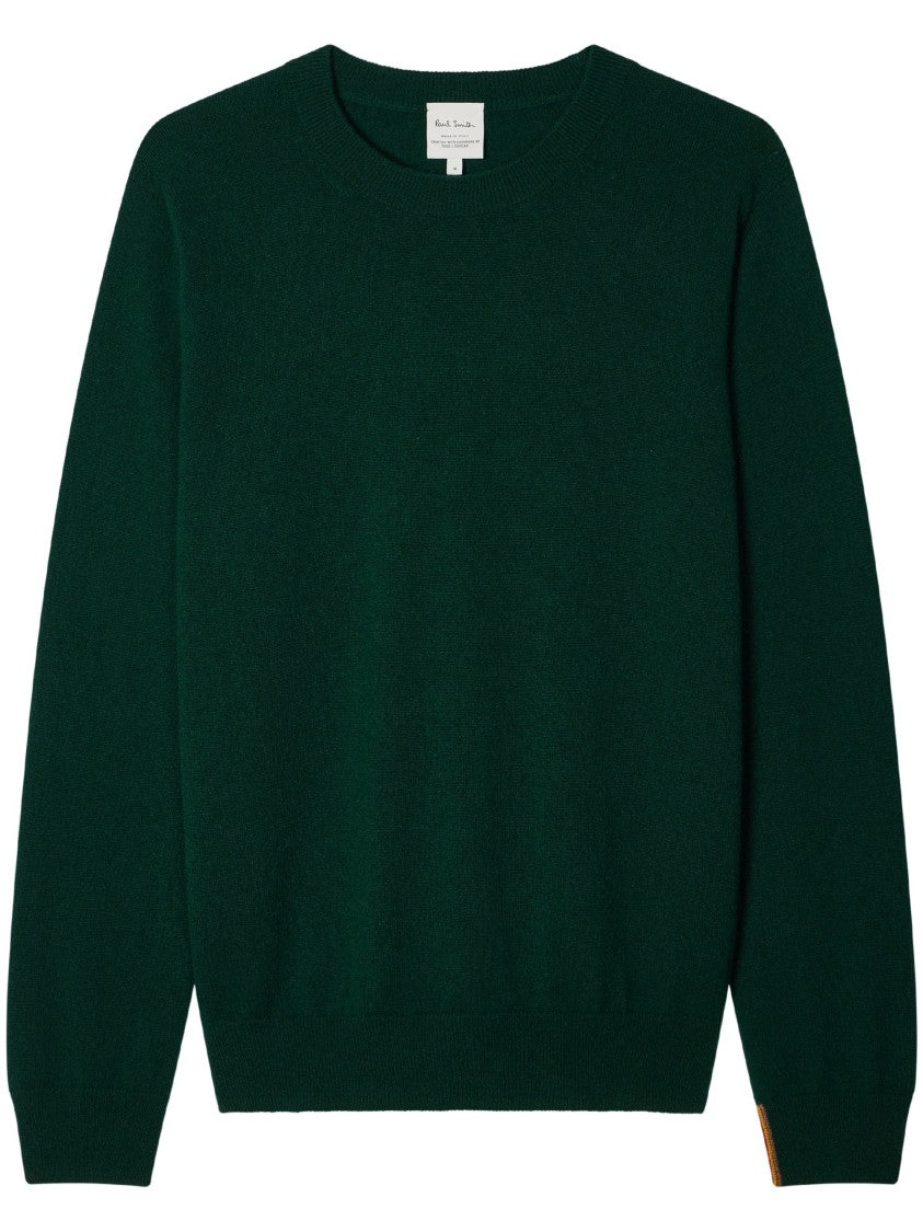 Paul Smith Subtle Stripe Detail Crewneck Cashmere Sweater