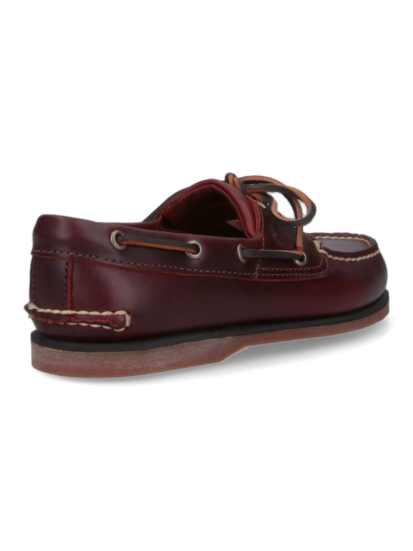 Timberland Bordeaux Classic Leather Slip-On Moccasins